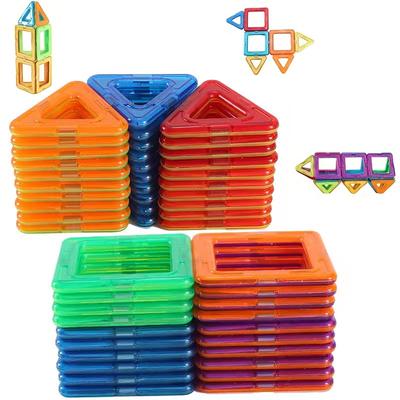Blocos de construção magnéticos para brinquedos infantis, aprendizagem de quebra-cabeças, presentes de aniversário e Natal