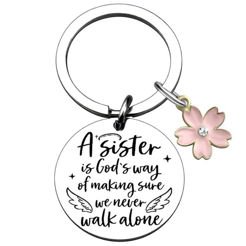 Meaningful Not Sisters By Blood Stainless Steel Keychain Thoughtful Present To Celebrate True Friendship