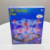 1 Set Interactive Chess Board Game Toy 3D Tic-Tac-Toe Game Easy To Play Educational Toys Squares Strategy Table Games