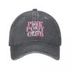 Cappellino da baseball rosa Chappell Roan Pink Pony Club alla moda per uomo donna, cappello snapback lavato effetto invecchiato, cappellini per il tour Midwest Princess 2024