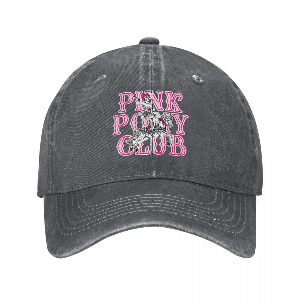Cappellino da baseball rosa Chappell Roan Pink Pony Club alla moda per uomo donna, cappello snapback lavato effetto invecchiato, cappellini per il tour Midwest Princess 2024