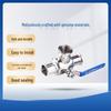 Dalan Quick-Install 3-Way Stainless Steel Ball Valve