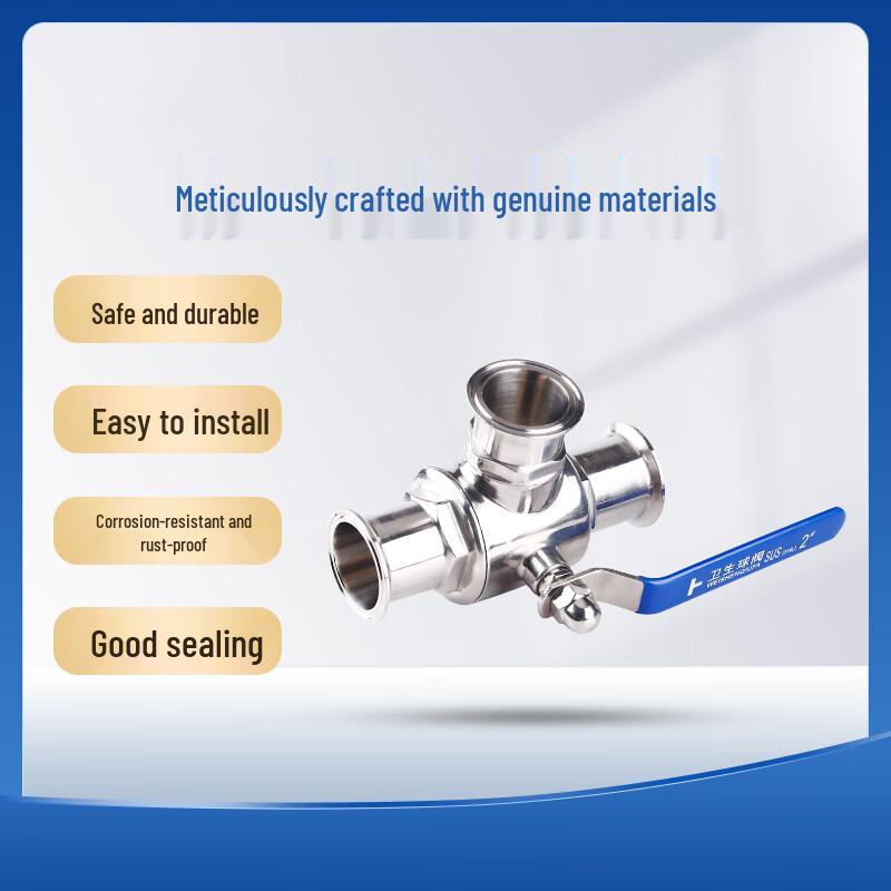 Dalan Quick-Install 3-Way Stainless Steel Ball Valve