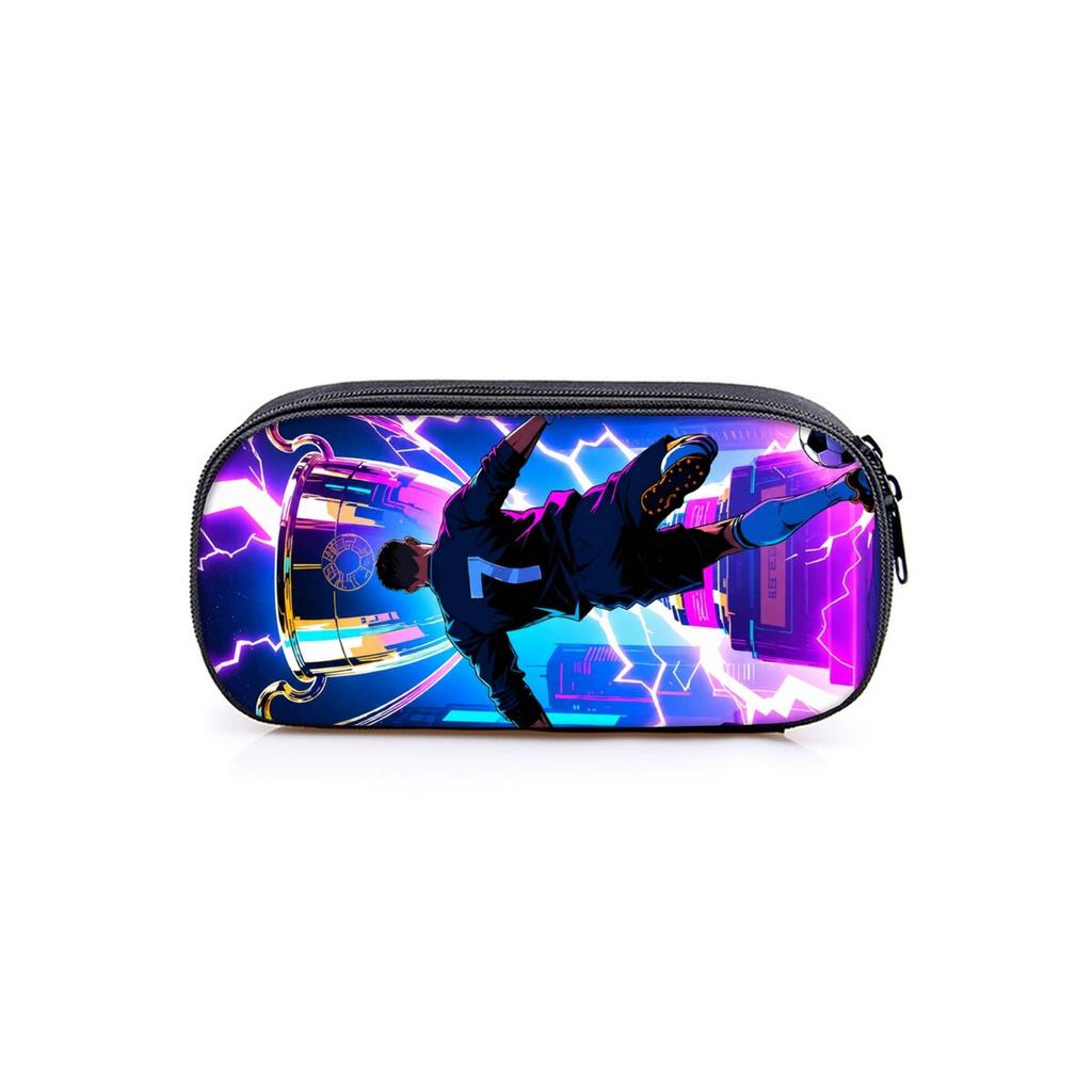 Vendite Calde Appassionato di Sport Graffiti Calcio Astuccio Stratificato Per Ragazzo/Ragazze Migliori Regali Sacchetto Portapenne Piatto Cartoon 2D Materiale Scolastico