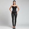 Sexy Gothic Style Overbust Corset Steampunk Design Zipper Side Waist Trainer Vintage Look Shapewear Court Wear