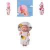 Reborn Schlafpuppe Mädchen Pvc Bjd Spielzeug mit verstellbaren Gelenken und weicher Kleidung