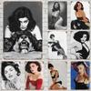 Sherilyn Fenn Retro Vintage Blechschild Poster Dekorative Plakette Metallplatte Wanddekor