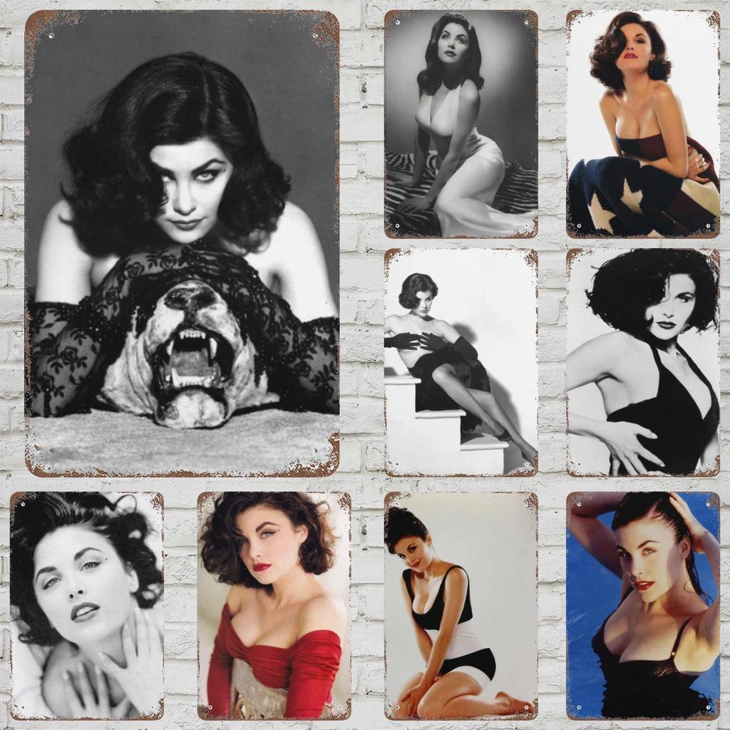 Sherilyn Fenn Retro Vintage Tin Sign Poster Decorative Plaque Metal Plate Wall Decor