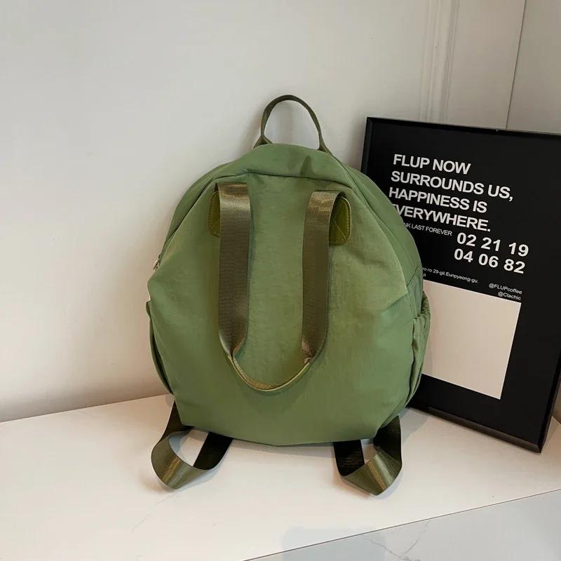 Casual Concise Large Capacity Nylon Zipper Shoulder Bags  High Quality Sewing Thread Versatile Trend Women's Handbags