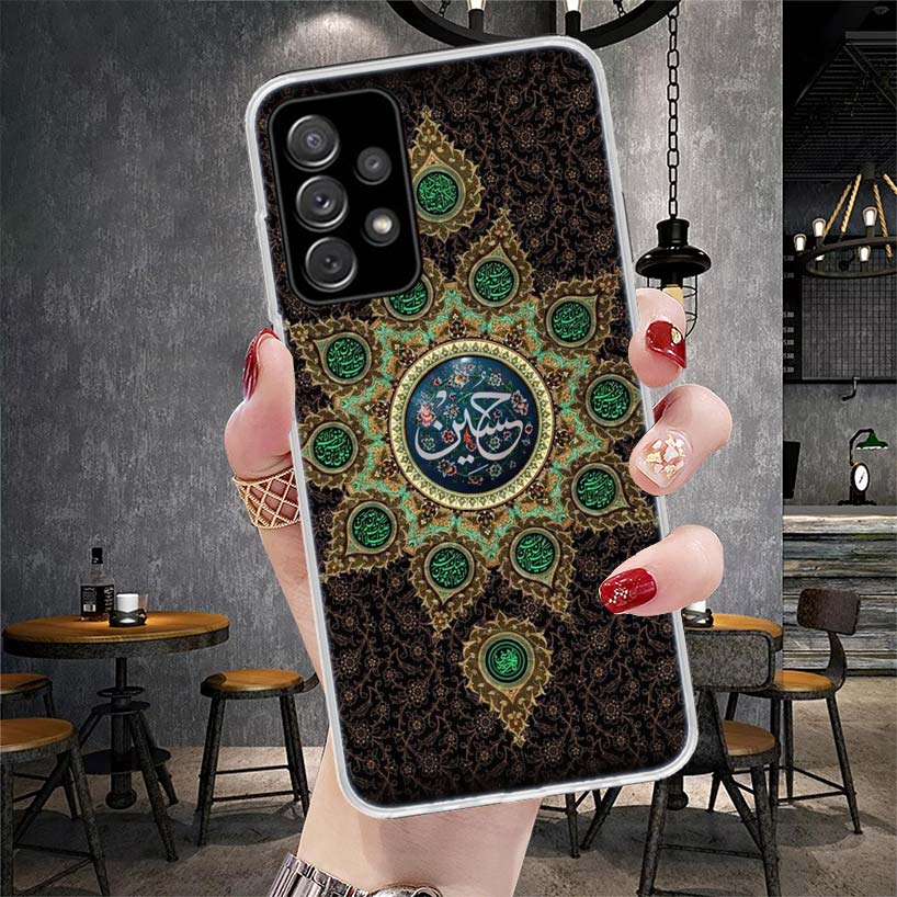 Muslim Islam Bismillah Allah Soft Phone Case For Samsung Galaxy A12 A22 A32 A52 A72 A02S A51 A50S A71 A70 A31 A20S Note 20 Ultra