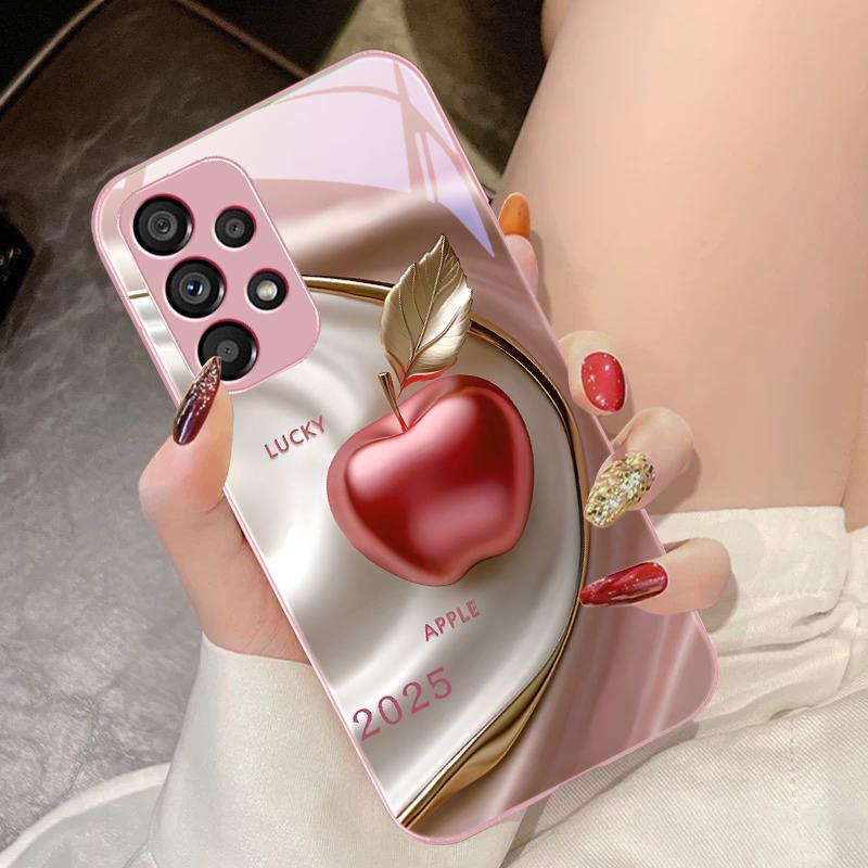 Oil Painting Of Applesr For Samsung Galaxy S10 4G S20 11E 30 S21 21 22 S24 Fe Pro S23 S25 Ultra 5G S9 Tempered Glass Phone Case