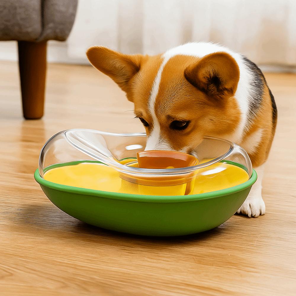 Wear-resistant Avocado Dog Slow Feeder Spill Proof Dog Training Toy Relieve Boredom