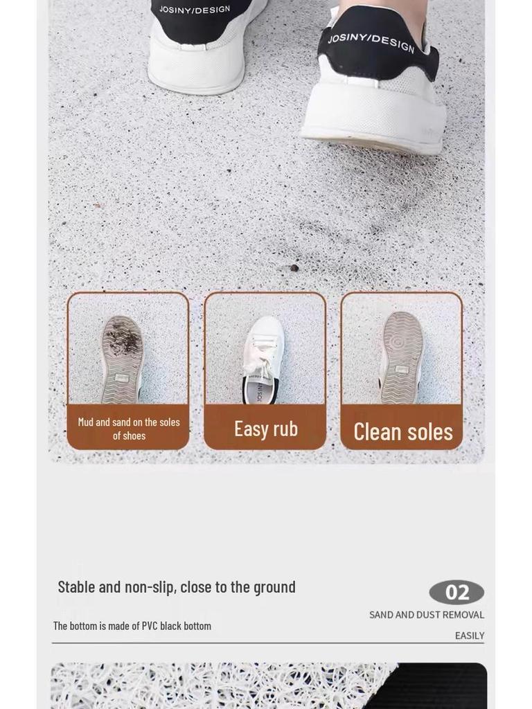 Cartoon Style Wear-Resistant Entrance Door Mat - Easy To Clean Silk Loop for Scraping Mud and Wiping Shoes.