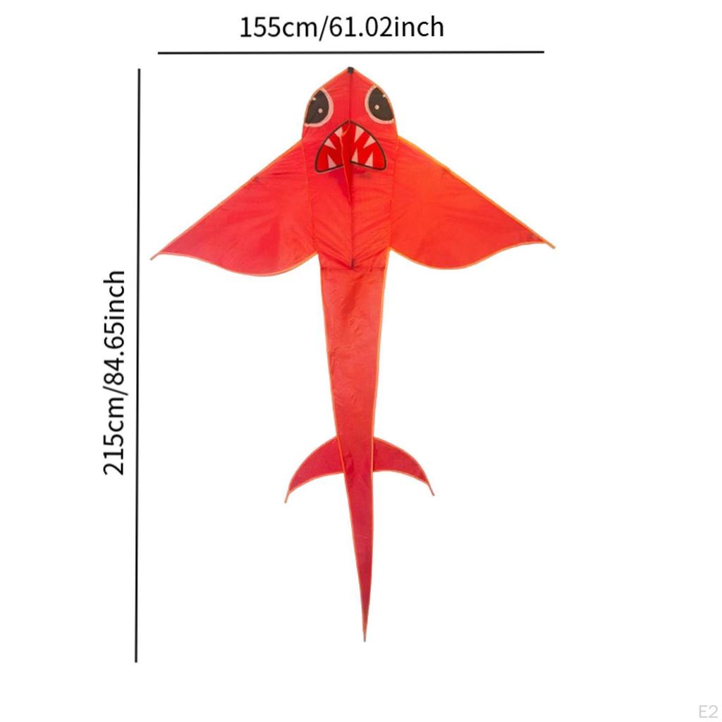 Shark Kites Kite for Kids Activity Easy to Fly Party Favor Flying Toys Large Size Playing