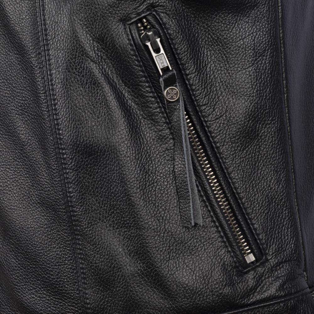 Classical Motorcycle Biker Real Cow Leather Vest Men Genuine Leather Vests