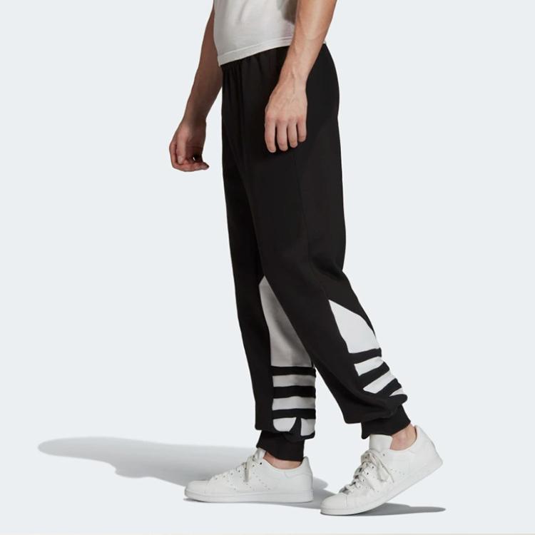 adidas Big Trifoil Sweat Pants Black/White Men Streetwear FM3756