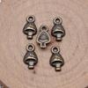IFOCUS 40pcs/Lot Mushroom Charms For DIY Jewelry Making Zinc Alloy 13x7mm/0.51x0.28inch