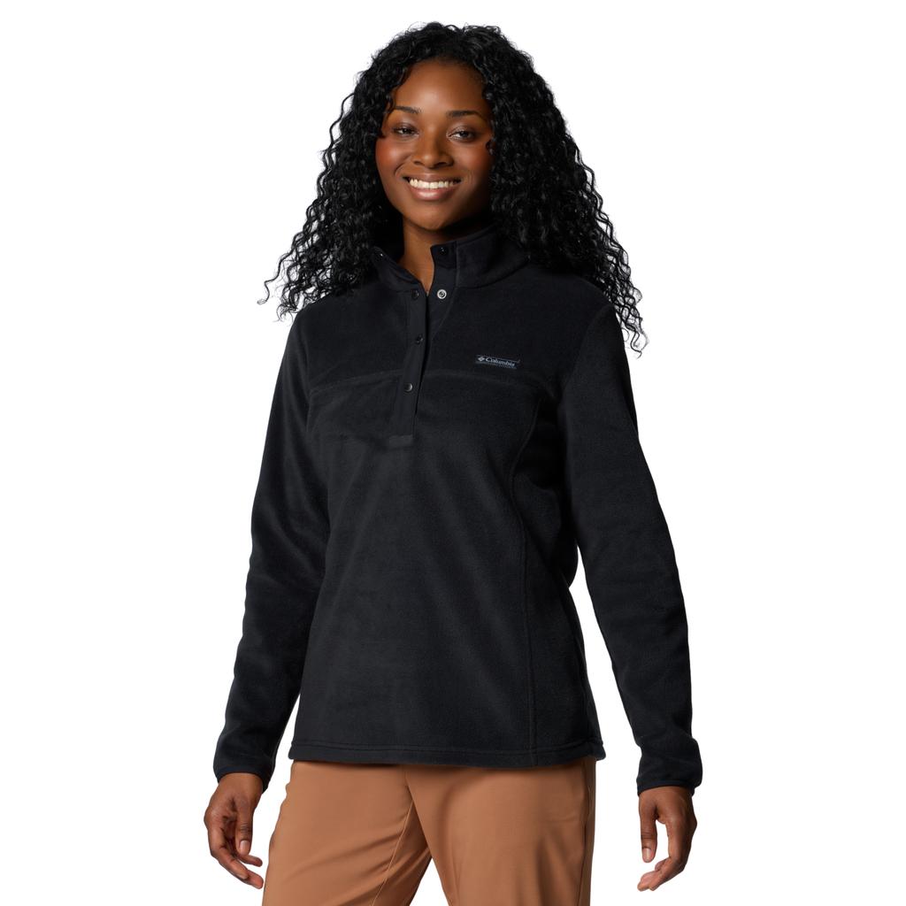 Columbia Benton Springs 1/2 Snap Pull Over II, Womens Black Fleece
