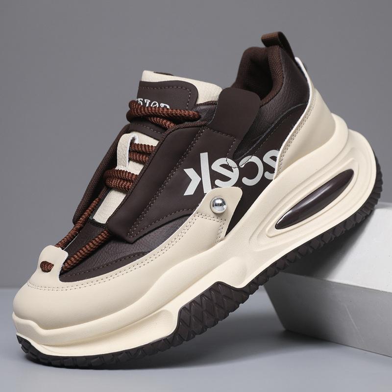 

Обувь мужская осень и зима 2025 новая платформа спортивная трендовая обувь высококлассный хулиганский красивый сетчатая обувь нишевая трендовая обувь папы 39