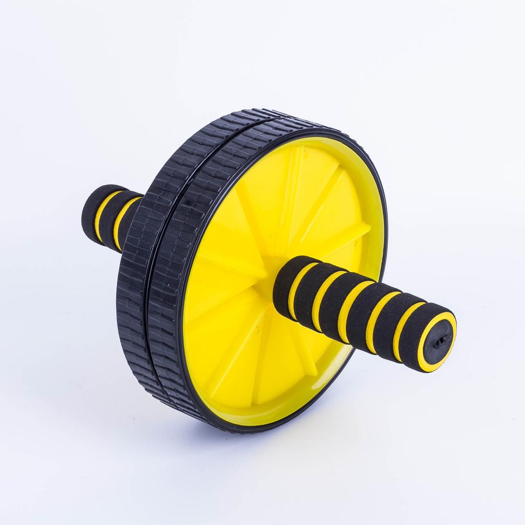 Roue d'Exercice pour Abdominaux Gymnastique Rouleau Abdominaux Core Entraînement de Force Entraîneur Fitness