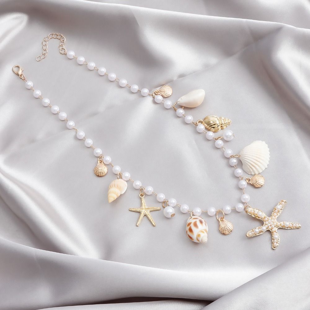 Bohemian Beach Waist Chain Shell Body Chain Jewelry Rice Bead Waist Chain  Beach Accessories