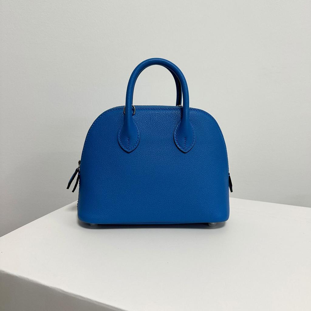 Sac Bandoulière Mini Coquille en Cuir de Vachette Evercolor Importé Polyvalent Sac pour Femme en Cuir de Vachette Première Couche Sac de Bowling