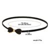 Korean Bow Buckle Metal Chain Belt Women Elastic Skinny Slim Body Thin Waist Belts For Female Lady Dress Shirt Decorative Straps