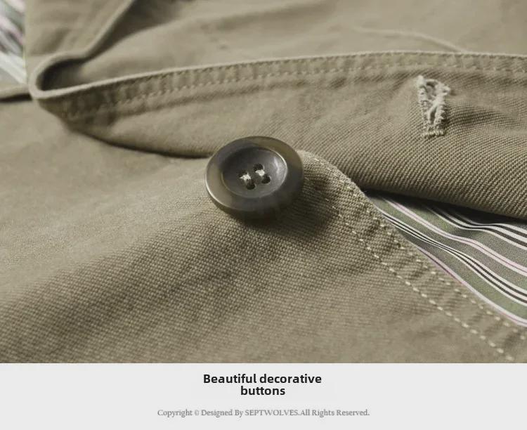 Chaqueta de Solapa de Algodón Puro para Hombre, Talla Grande, Traje Casual Versátil, Modelo 817 Primavera/Otoño 2021