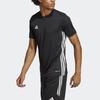 Adidas Tabela 23 Jersey Color Block Logo Round Neck Short Sleeve T-Shirt Men Tops Black H44529