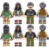 Middle East Army Special Forces Soldier Mini Action Figures Guns MOC SWAT City Military Weapons Building Block Brick Toy for Boy