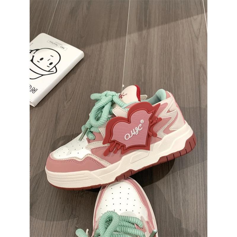 

Increase smog powder board shoes for women s autumn students versatile casual shoes niche increase height women s shoes cream bread shoes for women 35 красный