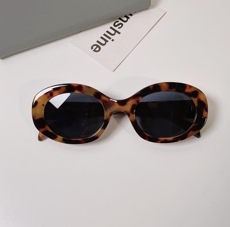 

Солнцезащитные очки женские летние очки с линзами кошачий глаз в стиле ретро цветной печати леопарда