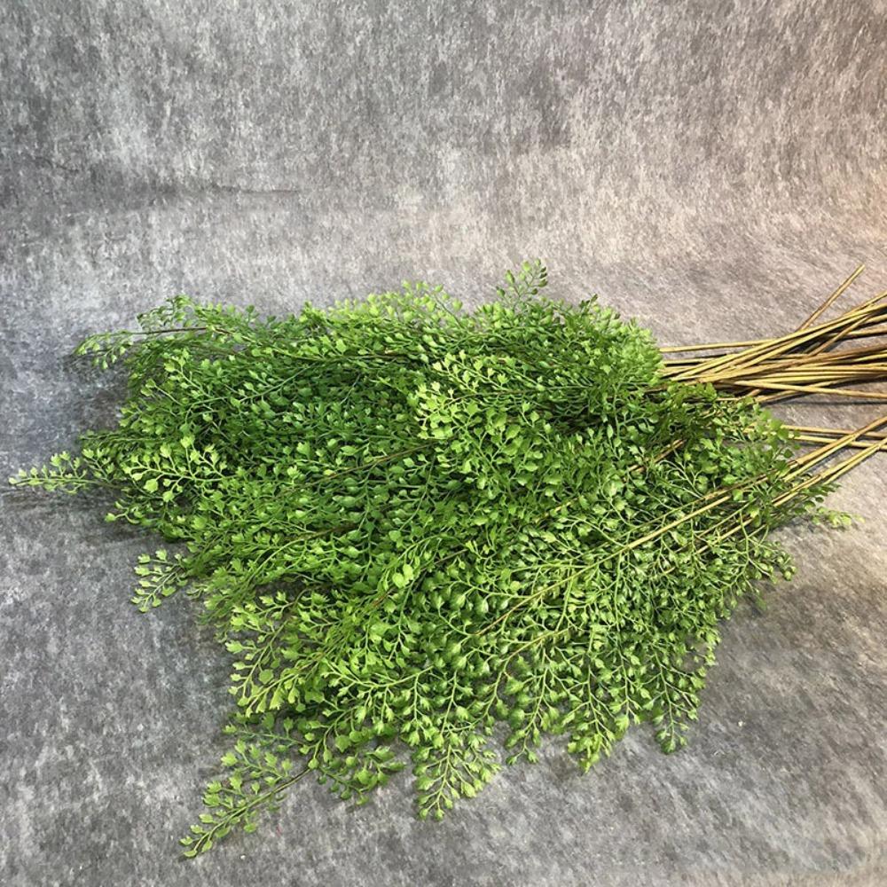Realistic Artificial Fern Plant Branches Handmade Elegant Artificial Greenery Fern Grass Real Touch Fake Plants