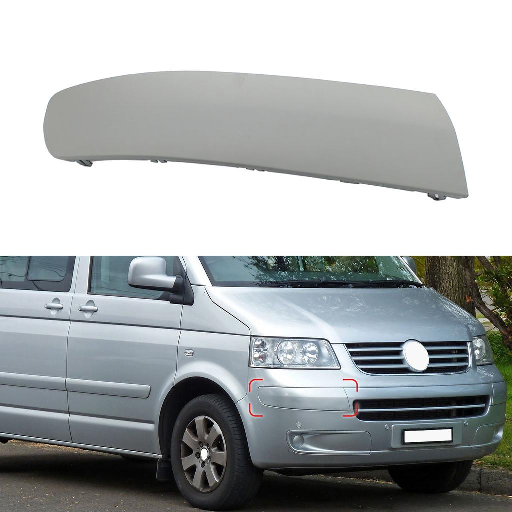 Front Bumper Moulding Trim Cover Panel Strip for VW Multivan Transporter Multivan T5 2003-2009 7H5807717 7H5807718
