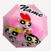 Personalized Name The Powerpuff Girls Print Umbrella - Automatic Open/Close, Eight-Rib Durable Frame, Automatic Folding Umbrella