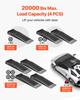 Car Ramps, 4 PCS 9072 kg GVW Capacity, 65 mm Lift Height, Portable Low Profile Car Service Ramps for Home Garage Maintenance & Oil Changes, Heavy Duty