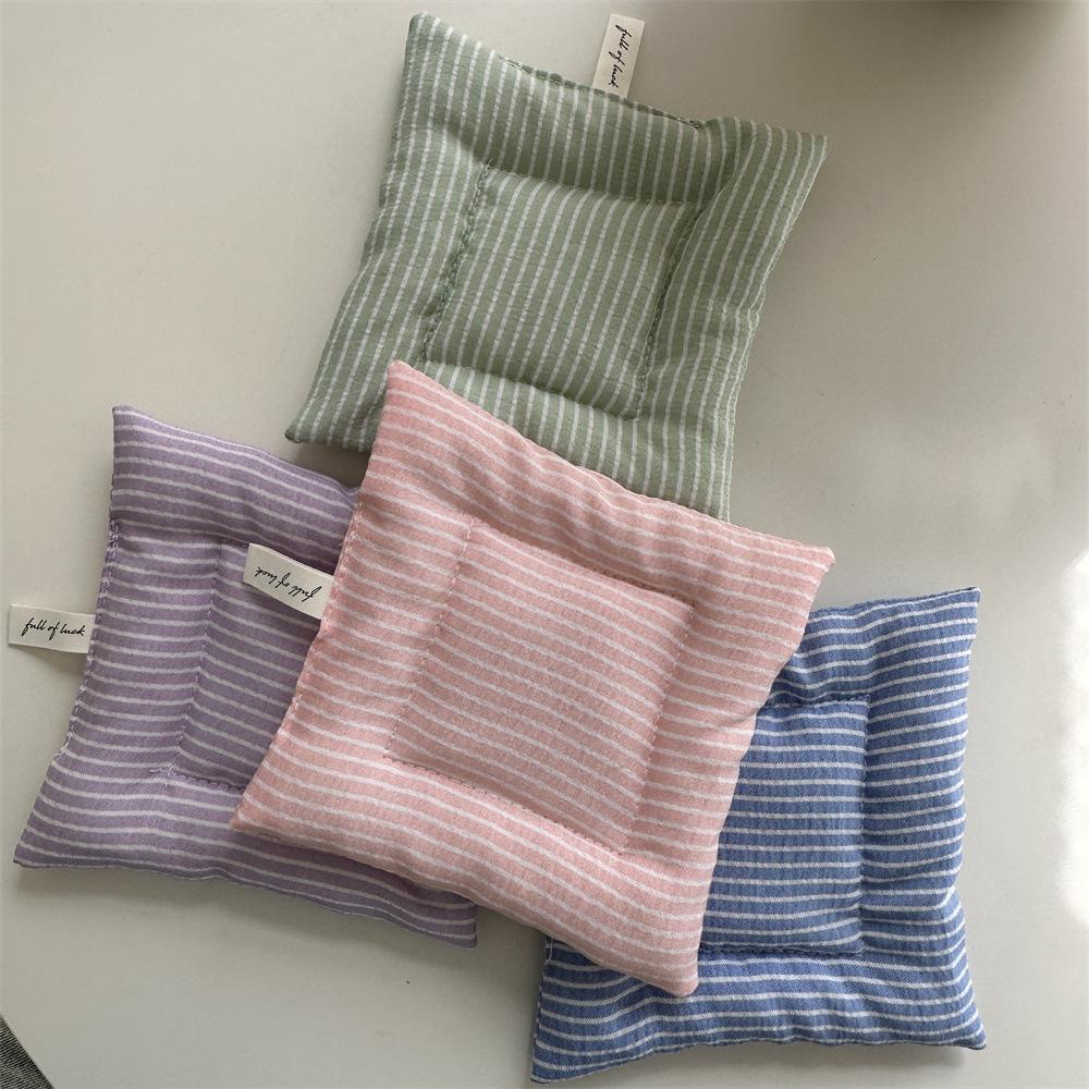 Handgefertigt Gestreift Baumwolle Untersetzer Tuch Isolierpad Tischsets Platzsets Heimdekoration Küchenzubehör Für Tassen Teller