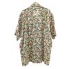 American Eagle Outfitters 90s Linen Blend Old Floral Five-quarter Sleeve Open Collar Shirt Men's Used