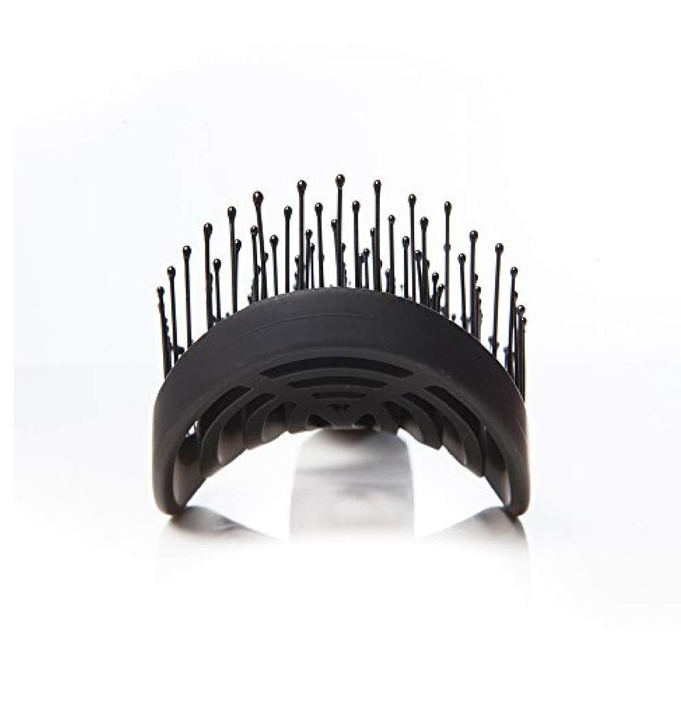 pula NuWay4Hair DoubleCPro Hair Scalp Brush [Japan's First/Professional Use/Volume Enhancer/Cuticle Care/Scalp Massage/SGS Certified] Black, 1 Brush