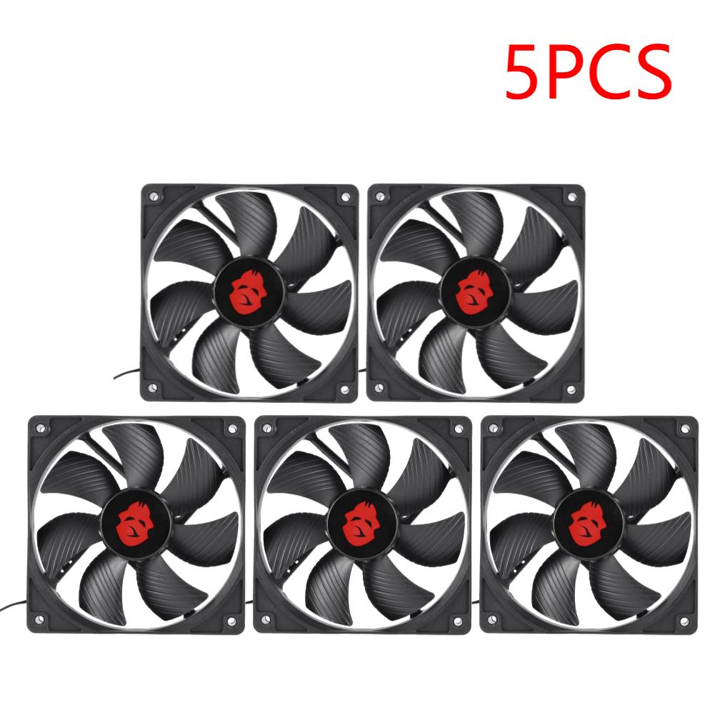 12cm 3000RPM Fan Cooling 12V PC Case Radiator Cooler 120MM Big 4Pin Desktop Chassis Workstation Cabinet Heatsink Fan Server Fans