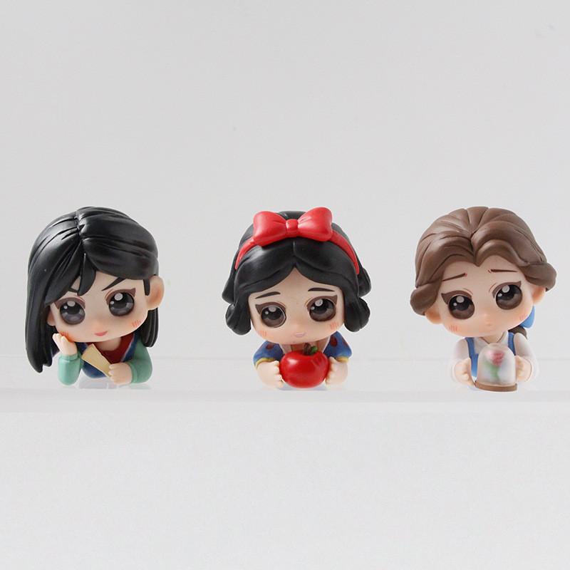 Fairy Tale Princess Belle Jasmine Snow White Toy Model Collectible Pvc Figures For Kids And Gift Sets