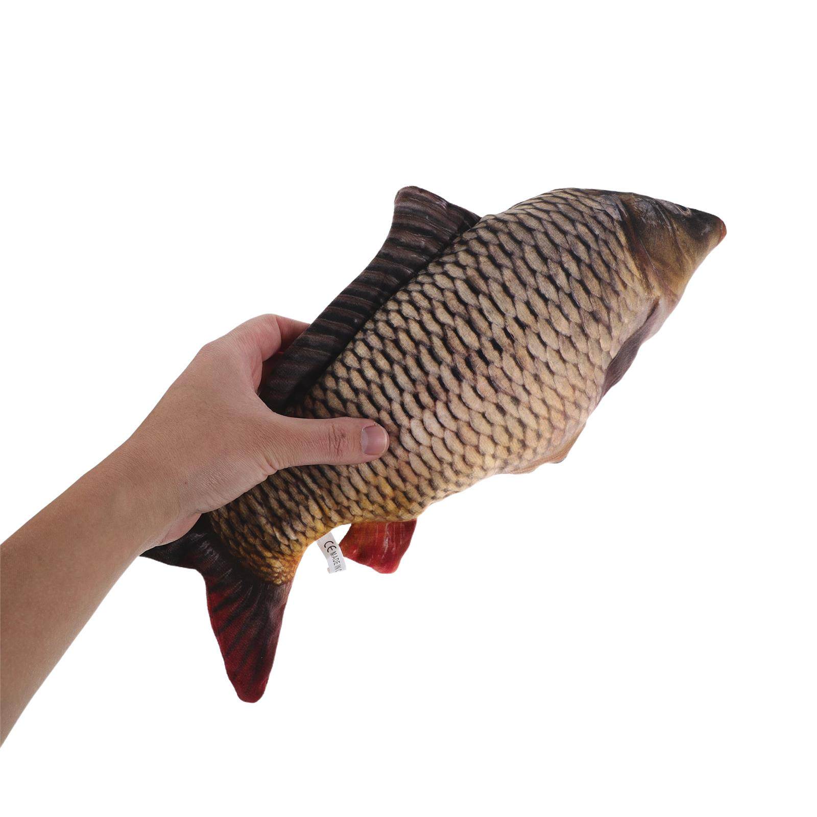 

Fish Shaped Pillow Cover Cartoon Carp Cushion Sleeve Sofa Couch Bed Marine Animal Pillowcase 16.5x8.3 Inch Home Living Room