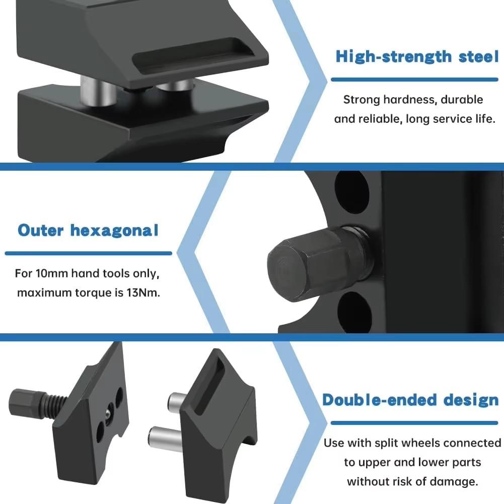 Zestaw narzędzi do separatora rozpórek zawieszenia, rozpierak, rozdzielacz rozpórek zawieszenia, rozpierak piasty koła, zwrotnicy układu kierowniczego