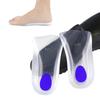 Soft Silicone 3/4 Insoles for Men & Women - Non-Slip Shock Absorption for Sports & Casual Shoes