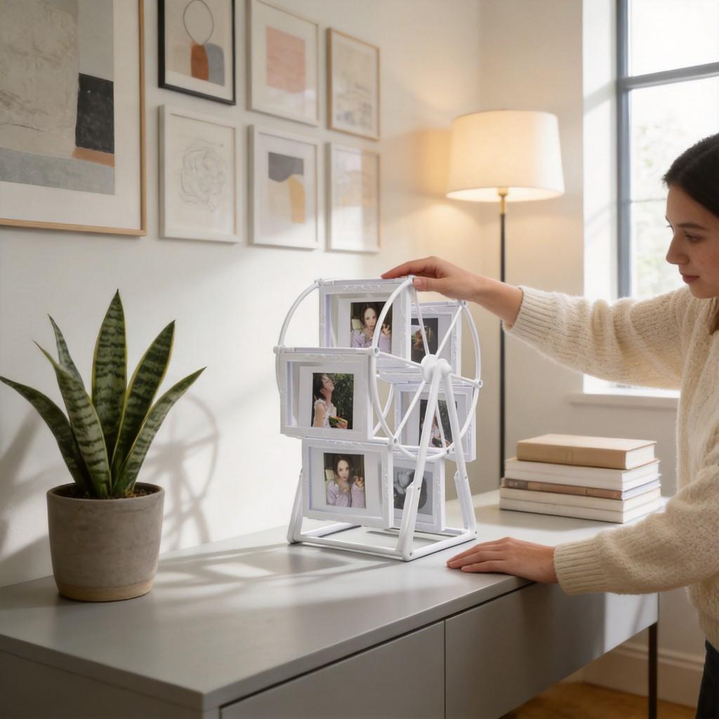 Ruota Panoramica Moderna Minimalista Cornice Ricordo Bambino Per Arredamento Casa Con Materiale PS