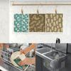 10Pcs Kitchen Cleaning Rags Cellulose Cotton Dish Towel Multiple Styles Water Absorbent Kitchen Washcloths Cookware Scouring Pad