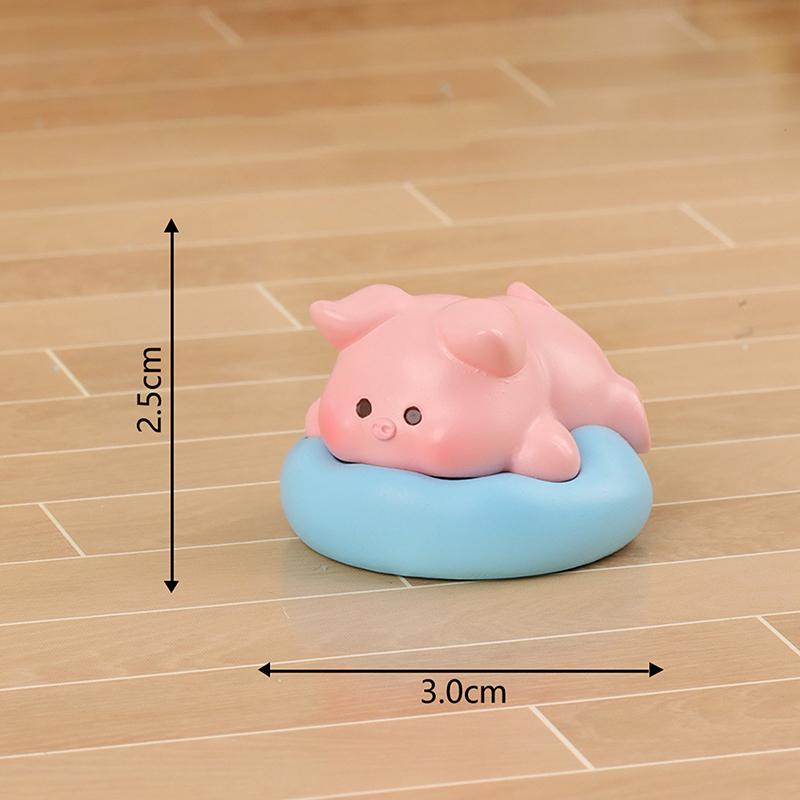 Mini Cute Resin Cat Dog Pig Rabbit Animal Doll Model Desktop Ornament Cartoon Figures Fairy Garden Decoration Accessories