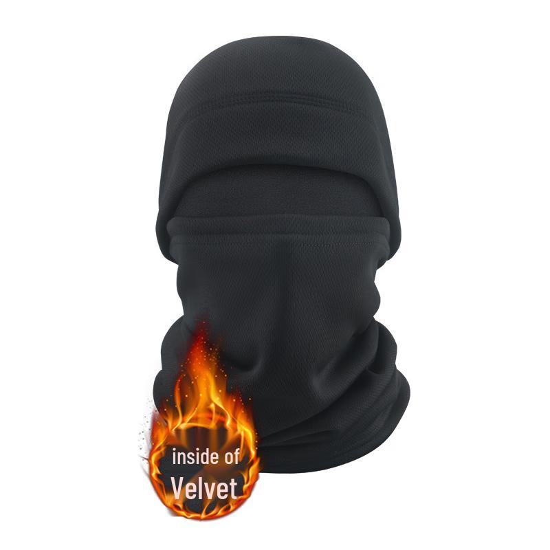 Winter Camouflage Fleece-Lined Outdoor Headwear & Neck Gaiter