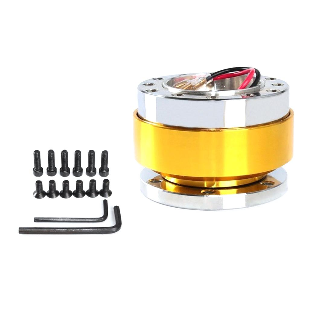 Motorsport Quick Release Steering Wheel Hub Mechanism Aluminum Adapter Accessories, for Various Models Easy Installstion