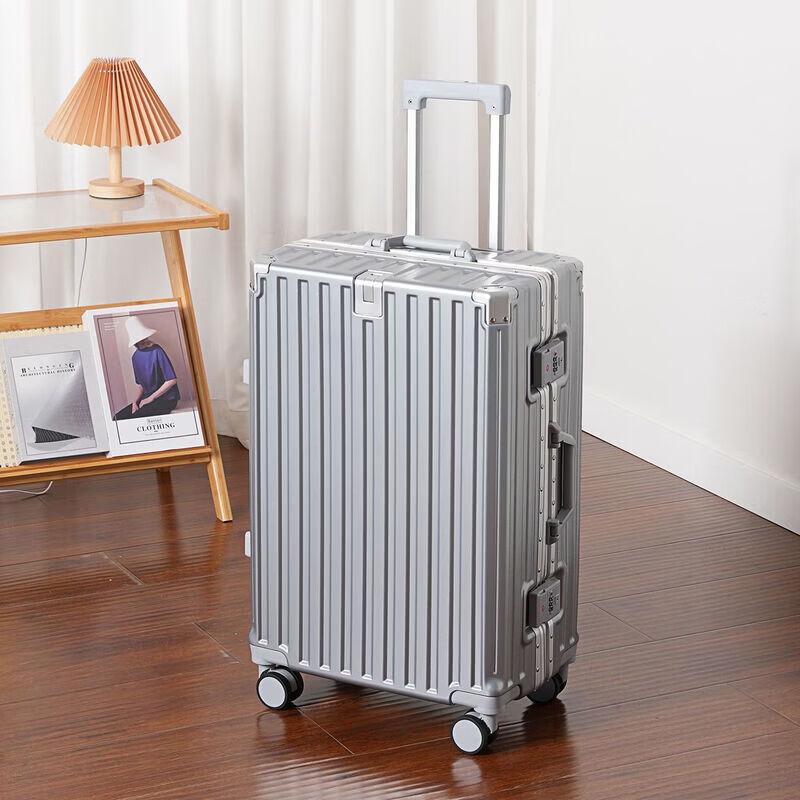 Shouli Ares Aluminum Frame Hard Shell Trolley Suitcase Large Capacity